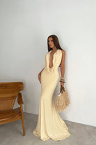 Vestido Lyra Manteiga - VIVI ATACADO