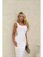VESTIDO RELEVO MEL - BRANCO