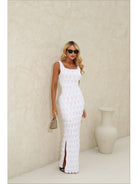 VESTIDO RELEVO MEL - BRANCO