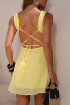 VESTIDO ANA - AMARRAÇÃO NAS COSTA EM CHIFON LEVE E FLUIDO - comprar online