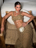 CONJUNTO OCEANA - com Detalhes de Conchas e Pérolas - MK Fashion