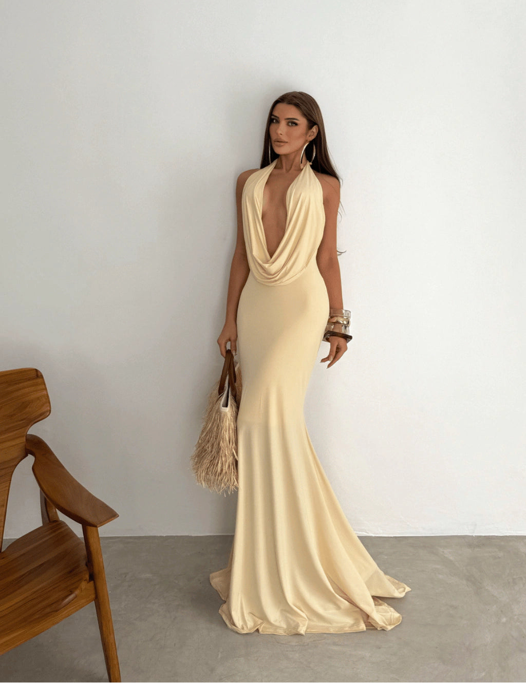 Vestido Lyra Manteiga - comprar online